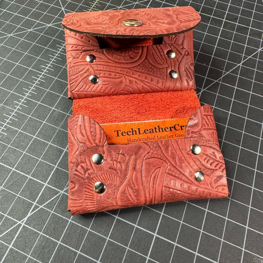 Limited Availability Double Stack Leather Card Wa… - image 7